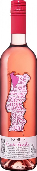 Вино Норте Розовое Винью Верде (Norte Rose Vinho Verde) розовое полусухое 0,75л Крепость 9,5% 
