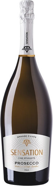 Вино игристое Сенсейшен Просекко "Sensation" белое брют 1,5л Крепость 11%
