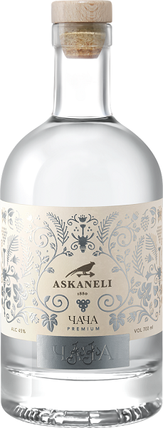 Водка Асканели Премиум Чача (Askaneli Premium Chacha) виноградная 0,7л Крепость 45%