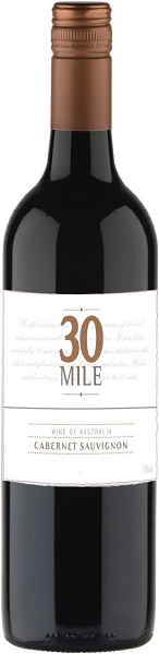 Вино 30 Майл Каберне Совиньон (30 Mile Cabernet Sauvignon) красное сухое 0,75л Крепость 14%