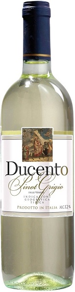 Вино Дученто Пино Гриджио (Ducento Pinot Grigio) белое сухое 0,75л Крепость 12%