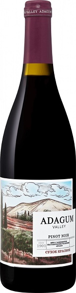 Вино Адагум Вэлли Пино Нуар (Adagum Valley Pinot Noir) красное сухое 0,75л Крепость 12%
