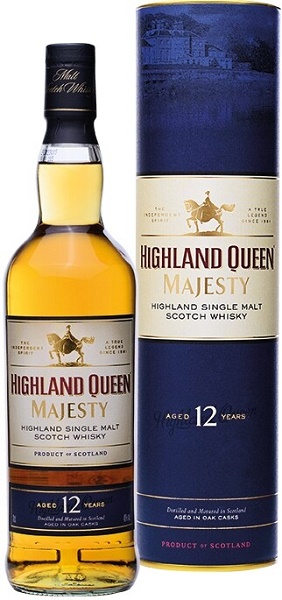 Виски Хайленд Куин Маджести 12 лет (Highland Queen Majesty 12 Years) 0,7л Крепость 40% в тубе