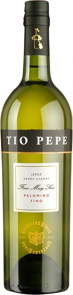 Вино ликерное Херес Тио Пепе Паломино Фино (Tio Pepe) белое сухое 0,75л 15%