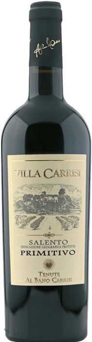 Вино Аль Бано Карризи Вилла Примитиво (Al Bano Carrisi Villa Primitivo) красное сухое 0,75л 13,5%