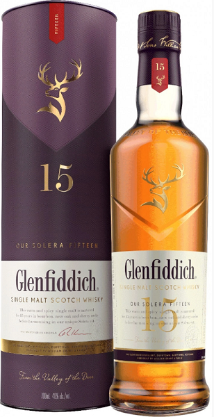 Виски Гленфиддик (Glenfiddich) 15 лет 0,7л Крепость 40% в тубе