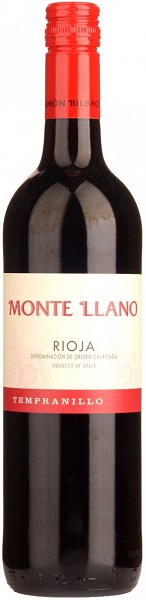 Вино Монте Льяно (Monte Llano) красное сухое 0,75л Крепость 14%