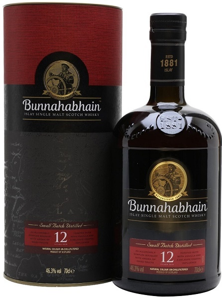 Виски Буннахавэн (Bunnahabhain) 12 лет 0,75л Крепость 46,3% в тубе