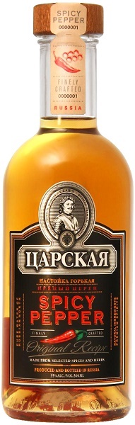 Настойка Царская Пряный Перец (Tsarskaya Spicy Pepper) горькая 0,5л Крепость 35%