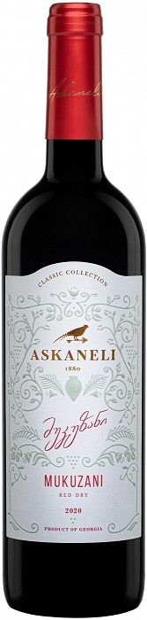 Вино Асканели Мукузани (Askaneli Mukuzani) красное сухое 0,75л Крепость 13%