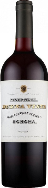Вино Буэна Виста Сонома Зинфандель (Buena Vista Sonoma Zinfandel) красное сухое 0,75л Крепость 15%