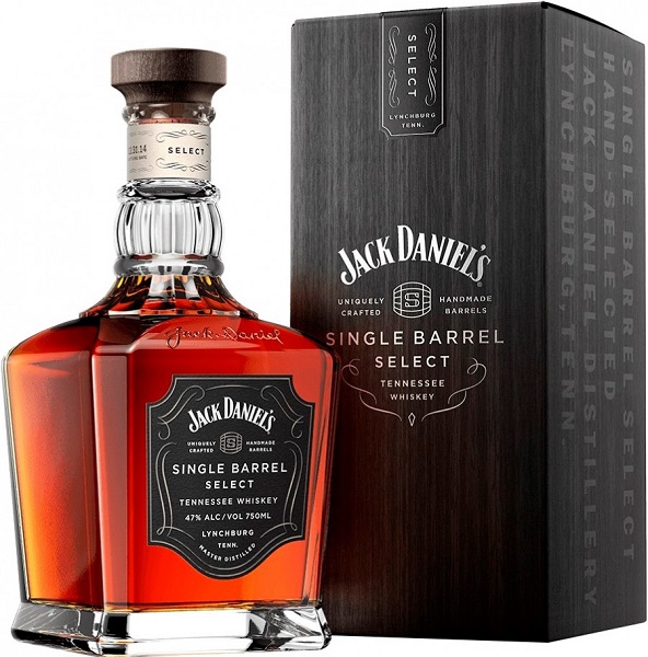 Виски Джек Дэниэлс Сингл Баррель (Whiskey Jack Daniels Single Barrel) 0,75л 47% в подарочной коробке