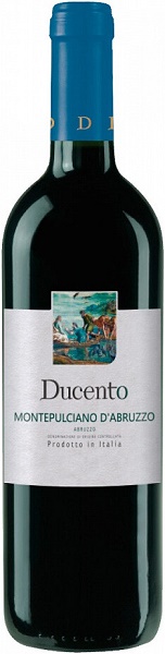Вино Дученто Монтепульчано д'Абруццо (Ducento Montepulciano d'Abruzzo) красное сухое 0,75л 12,5%