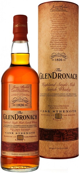 Виски Глендронах Кэск Стренз (Whiskey The Glendronach Cask Strength) 0,7л Крепость 61% в коробке