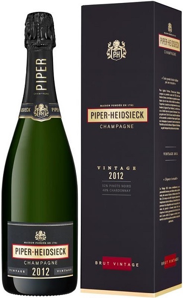Шампанское Пайпер-Хайдсик Винтаж Брют (Piper-Heidsieck) белое брют 0,75л 12% в подарочной коробке