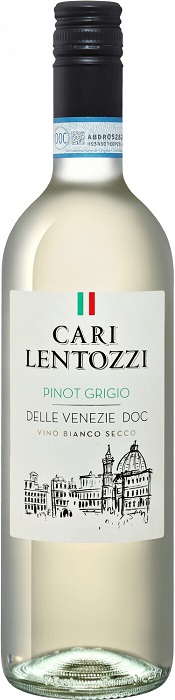Вино Кари Лентоцци Пино Гриджио делле Венецие (Cari Lentozzi) белое сухое 0,75л Крепость 11,5%